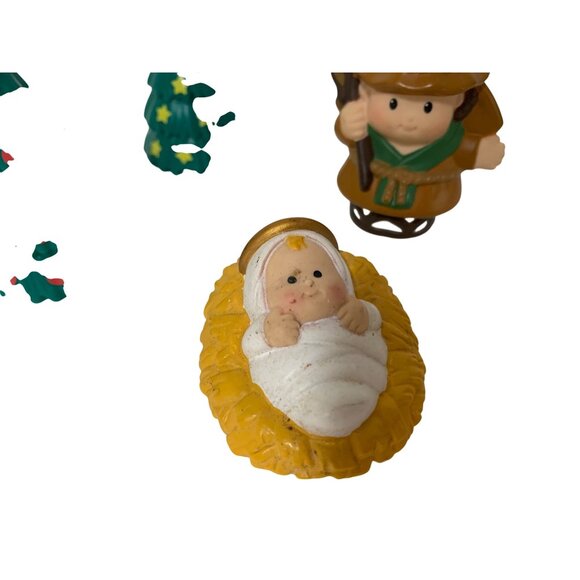 KFS/FS Vintage King Feature Lot of 4 Baby Jesus Shepherd 2 Trees - Picture 3 of 4